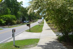 sidewalk and road design