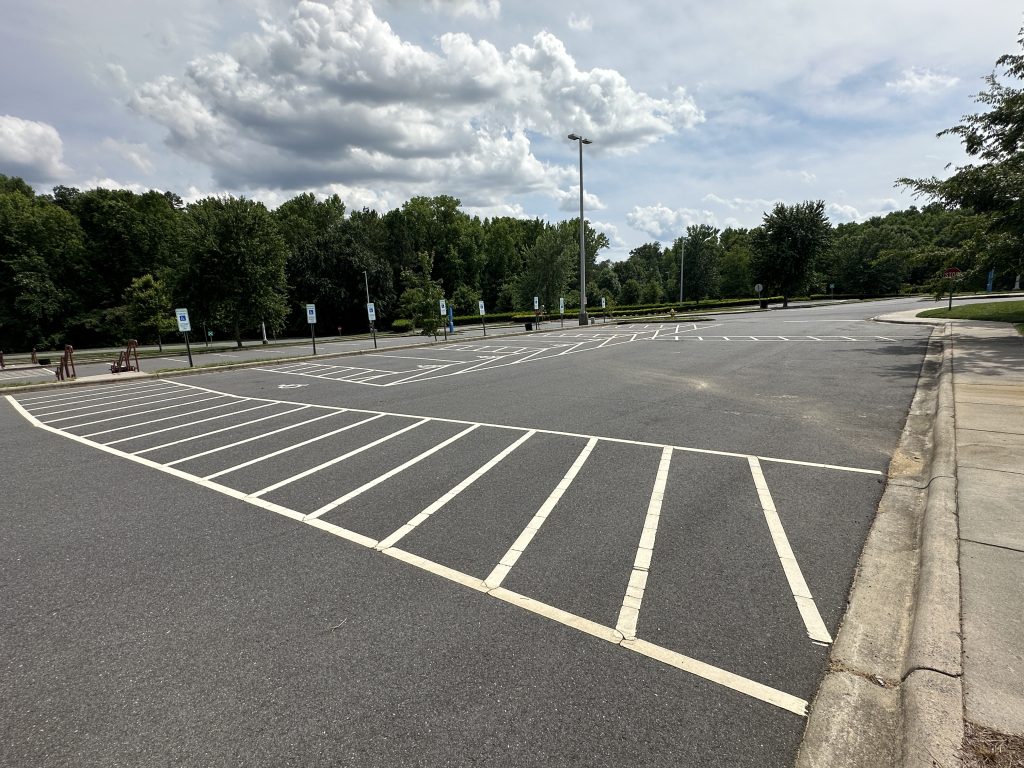 Community College parking lot